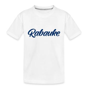 Rabauke - ungehobelter Mensch - ungezogenes Kind - Kinder Premium Bio T-Shirt - Weiß - Vorne
