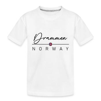 Norvège - Drammen - Norvège - Norvège - T-shirt bio Premium Enfant - blanc - Devant