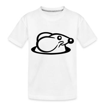 souris trou de souris trou de souris Peeps mignon drôle bande dessinée - T-shirt bio Premium Enfant - blanc - Devant