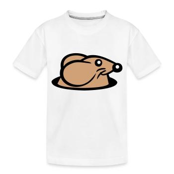 souris trou de souris trou de souris Peeps mignon drôle bande dessinée - T-shirt bio Premium Enfant - blanc - Devant