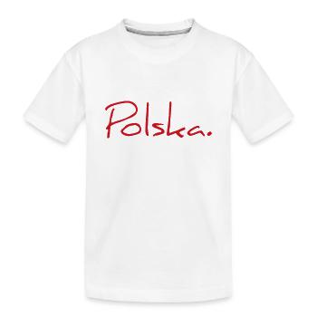 Polska Lettrage - Polen - Pologne - polnisch - T-shirt bio Premium Enfant - blanc - Devant