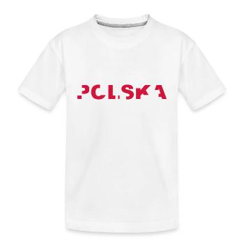 Polska Lettrage - Polen - Pologne - polnisch - T-shirt bio Premium Enfant - blanc - Devant