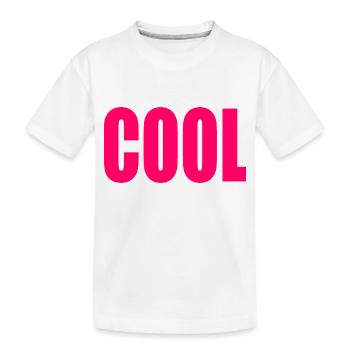 Cool - Kids' Premium Organic T-Shirt - white - Front