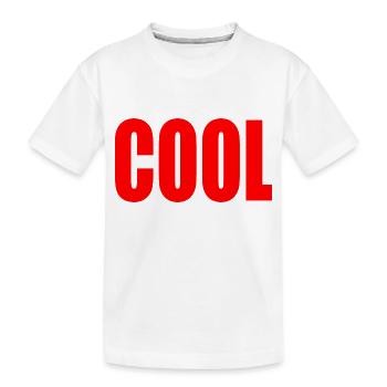 Cool - Kids' Premium Organic T-Shirt - white - Front