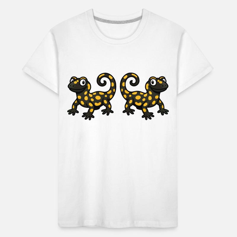 Salamander Gecko comic 2 Kinder Premium Bio T-Shirt