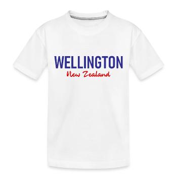 Wellington - New Zealand - Aotearoa - Kiwi - Maori - Kids' Premium Organic T-Shirt - white - Front