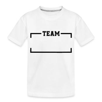 team - Kinder Premium Bio T-Shirt - Weiß - Vorne