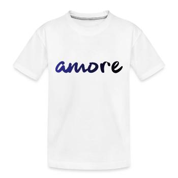 amore - Italia - Italy - Love - Liebe - Kids' Premium Organic T-Shirt - white - Front