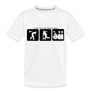 Bowling Bowling Pins Sports Bowling Club Jersey - T-shirt bio Premium Enfant - blanc - Devant