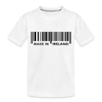Made in Ireland - Kids' Premium Organic T-Shirt - white - Front