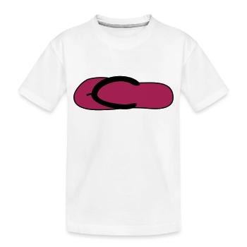 badelatsch schuhe - Kinder Premium Bio T-Shirt - Weiß - Vorne