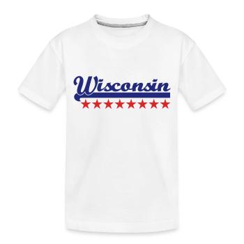 Wisconsin - T-shirt bio Premium Enfant - blanc - Devant