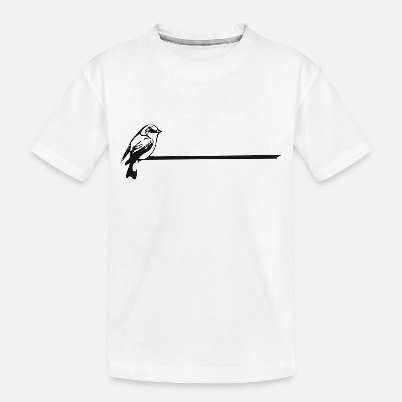 Spatz - Kinder Premium Bio T-Shirt - Weiß