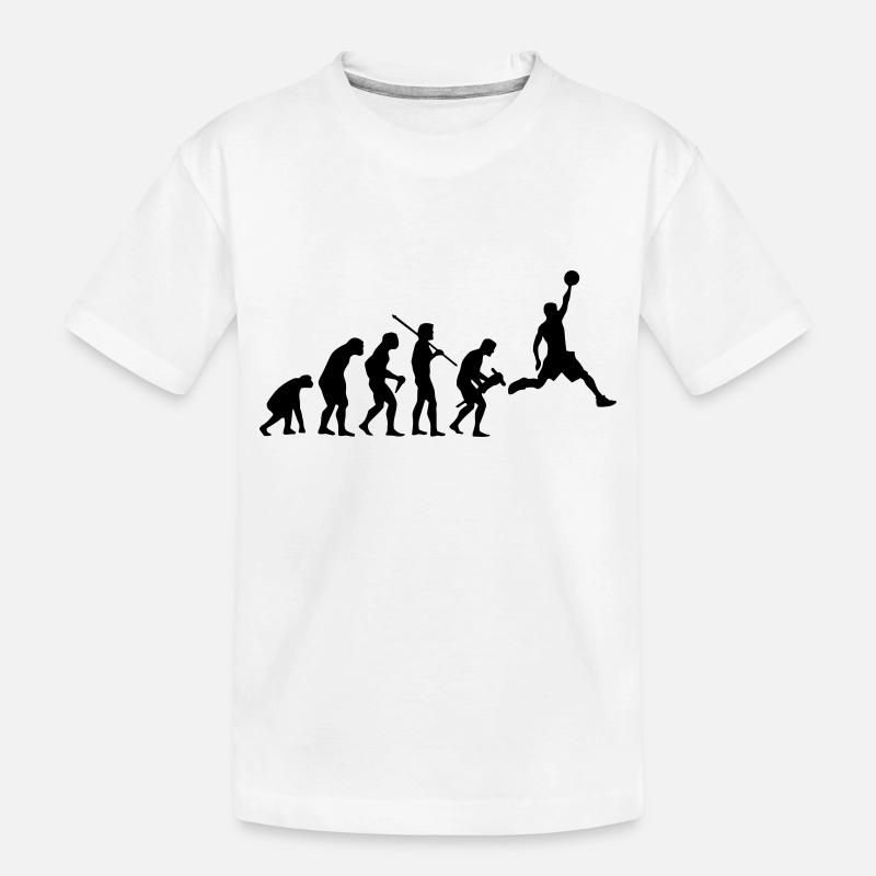BASKETBALL EVOLUTION - T-shirt bio Premium Enfant - blanc