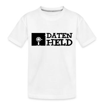daten_held 1c - T-shirt bio Premium Enfant - blanc - Devant