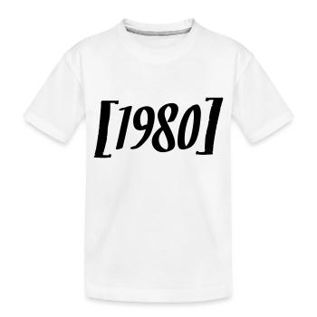 1980 - Kinder Premium Bio T-Shirt - Weiß - Vorne