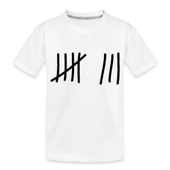 tage_zaehlen_8 - Kinder Premium Bio T-Shirt - Weiß - Vorne