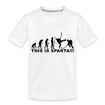 evolution_icehockey4 - Kids' Premium Organic T-Shirt - white - Front