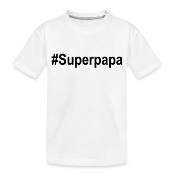 #superpapa - T-shirt bio Premium Enfant - blanc - Devant