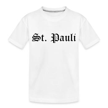 St. Pauli - Kinder Premium Bio T-Shirt - Weiß - Vorne