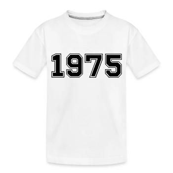 1975 - Kinder Premium Bio T-Shirt - Weiß - Vorne
