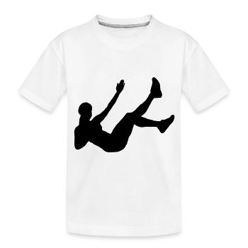 Fitness - Kids' Premium Organic T-Shirt - white - Front