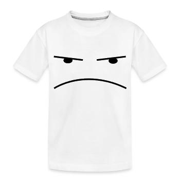 Smiley Sauer - Kinder Premium Bio T-Shirt - Weiß - Vorne