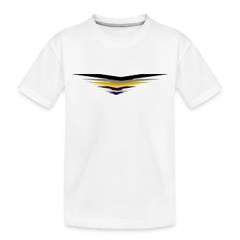 Flieger - Kinder Premium Bio T-Shirt - Weiß - Vorne