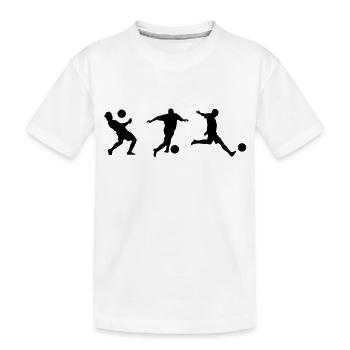 Soccer - Kinder Premium Bio T-Shirt - Weiß - Vorne