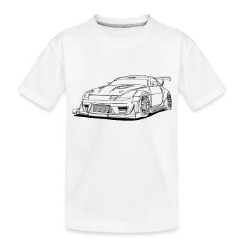 JDM - Kinder Premium Bio T-Shirt - Weiß - Vorne