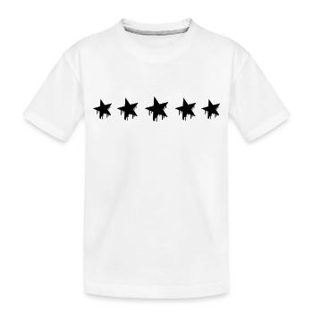 Graffiti Stars - Kinder Premium Bio T-Shirt - Weiß - Vorne