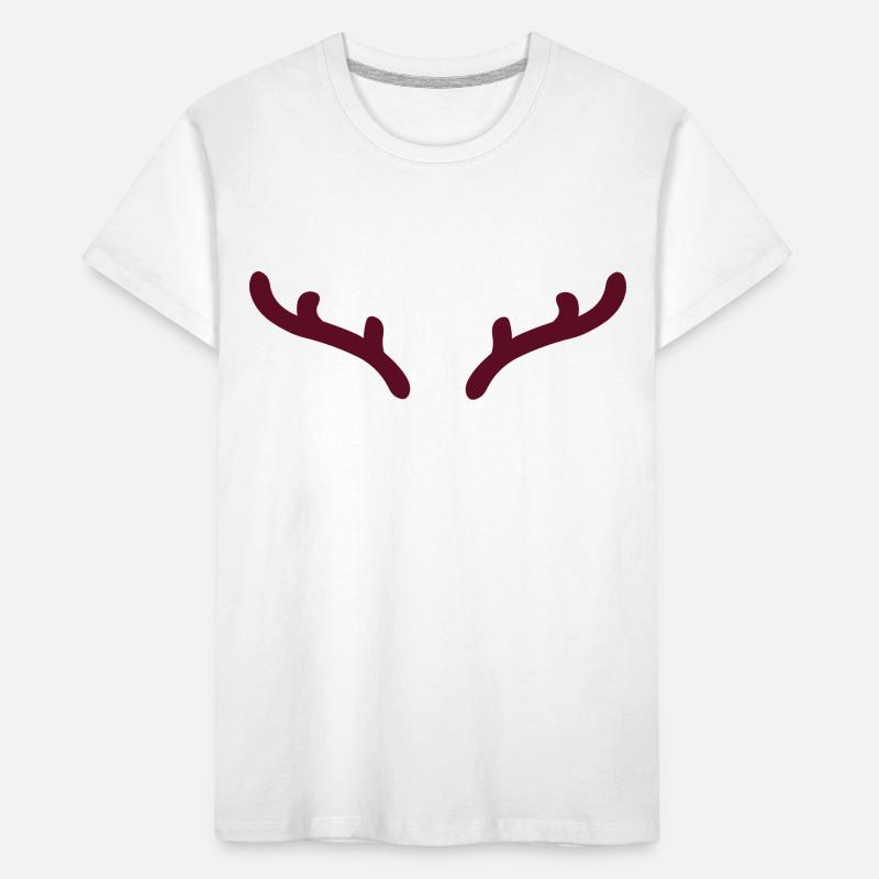 Reindeer Antlers Kids' Premium Organic T-Shirt