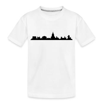 Skyline Mainz - Kinder Premium Bio T-Shirt - Weiß - Vorne