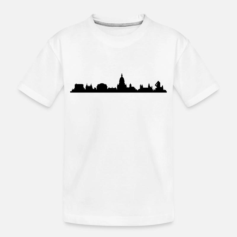 Skyline Mainz - Kinder Premium Bio T-Shirt - Weiß