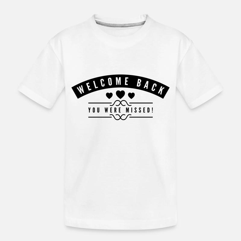 welcome_back__f1 - Kinder Premium Bio T-Shirt - Weiß