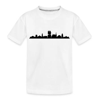 Skyline Weimar - Kinder Premium Bio T-Shirt - Weiß - Vorne