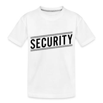 Security - Kids' Premium Organic T-Shirt - white - Front
