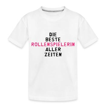 Rollenspieler Rollenspiel Spiel MMORPG Gaming Geek - Kinder Premium Bio T-Shirt - Weiß - Vorne
