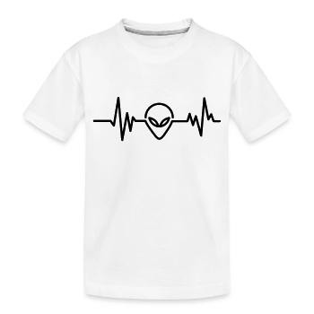 aliens - Kids' Premium Organic T-Shirt - white - Front