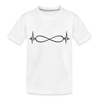 rythme cardiaque infini fréquence éternelle gre - T-shirt bio Premium Enfant - blanc - Devant
