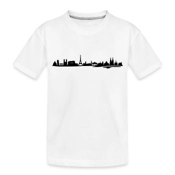 Skyline - Europa - Kinder Premium Bio T-Shirt - Weiß - Vorne