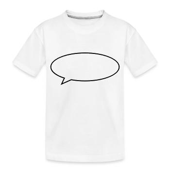 bubble - Kids' Premium Organic T-Shirt - white - Front