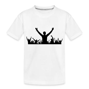 Menschen - Gruppe Fans - Kinder Premium Bio T-Shirt - Weiß - Vorne