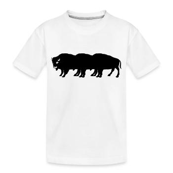 bisons - Kinder Premium Bio T-Shirt - Weiß - Vorne