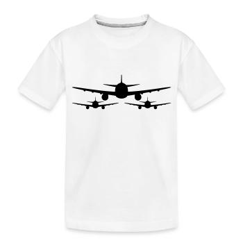 3 aviateur équipe équipage escadrons avant avant a - T-shirt bio Premium Enfant - blanc - Devant