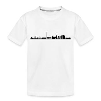 Skyline - Dublin - Kinder Premium Bio T-Shirt - Weiß - Vorne