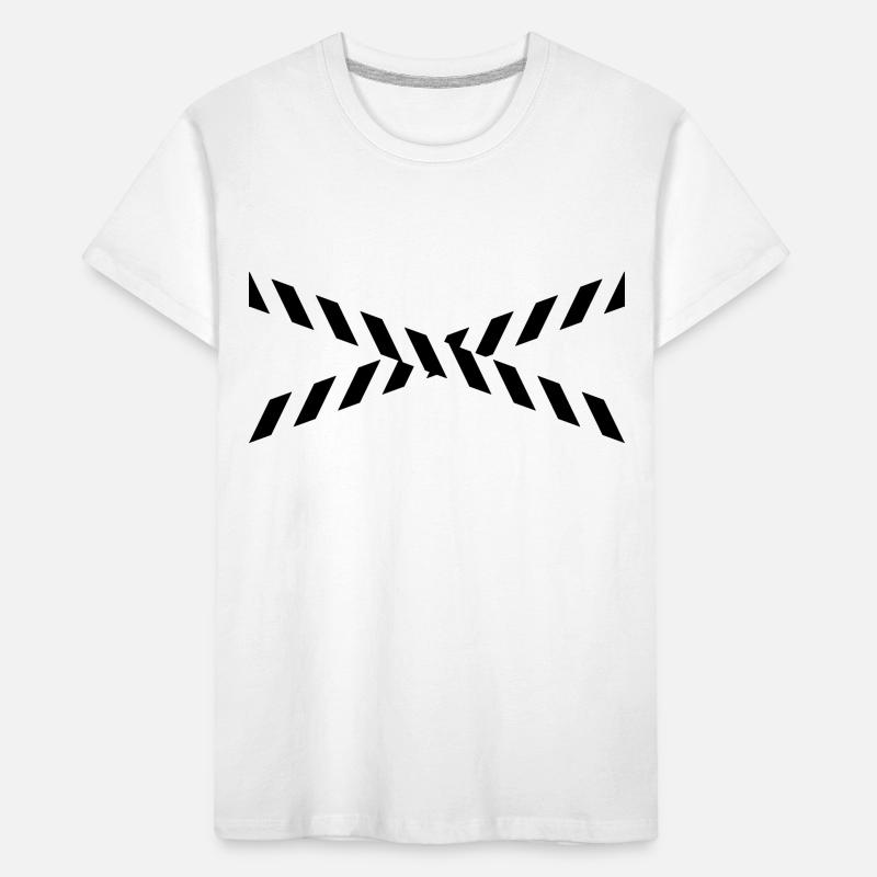Police tape pattern design Kids' Premium Organic T-Shirt
