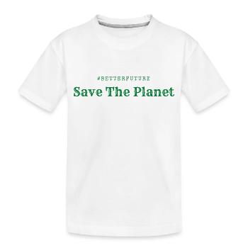 Save The Planet ! - T-shirt bio Premium Enfant - blanc - Devant