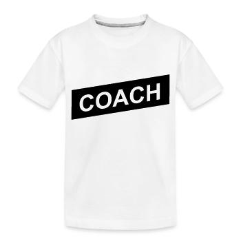 coach black up - T-shirt bio Premium Enfant - blanc - Devant
