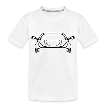 Cool Logo Voiture - T-shirt bio Premium Enfant - blanc - Devant